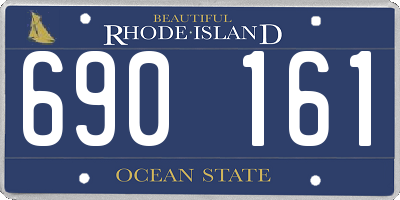 RI license plate 690161