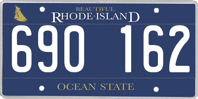 RI license plate 690162