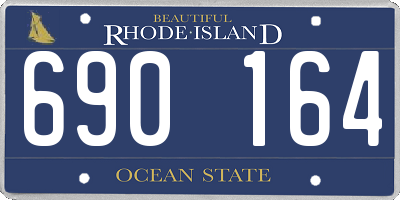RI license plate 690164