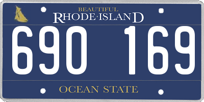 RI license plate 690169