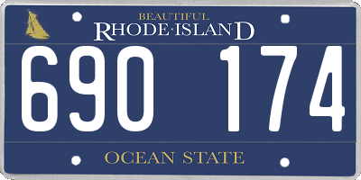 RI license plate 690174