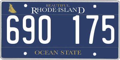 RI license plate 690175