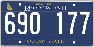 RI license plate 690177