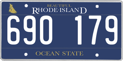 RI license plate 690179