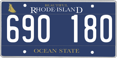RI license plate 690180