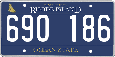 RI license plate 690186