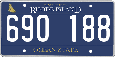 RI license plate 690188