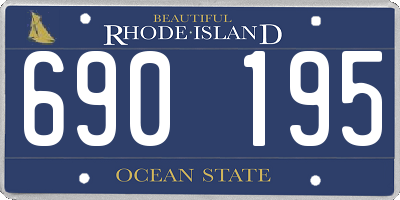 RI license plate 690195