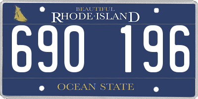 RI license plate 690196