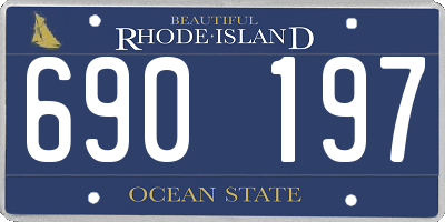 RI license plate 690197