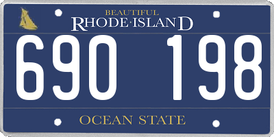 RI license plate 690198