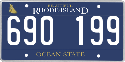 RI license plate 690199