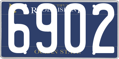 RI license plate 6902