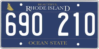 RI license plate 690210