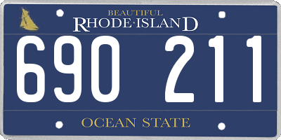 RI license plate 690211