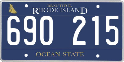RI license plate 690215