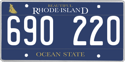 RI license plate 690220