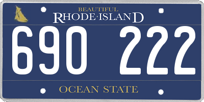 RI license plate 690222