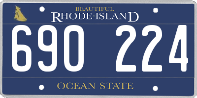 RI license plate 690224