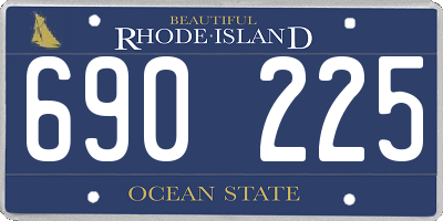 RI license plate 690225