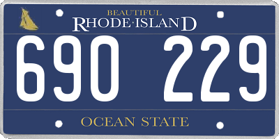 RI license plate 690229
