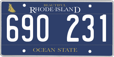 RI license plate 690231