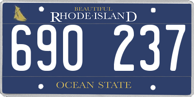 RI license plate 690237