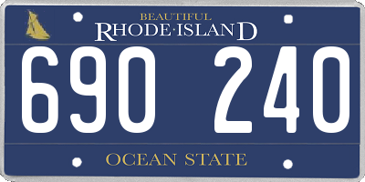 RI license plate 690240