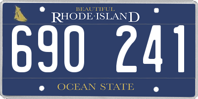 RI license plate 690241