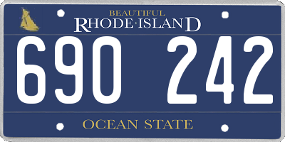 RI license plate 690242