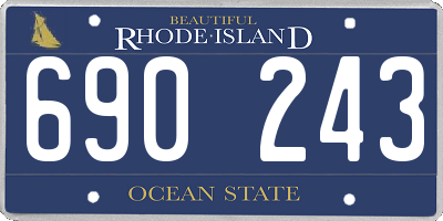 RI license plate 690243