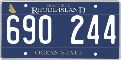 RI license plate 690244