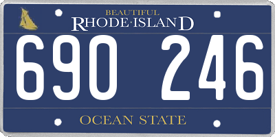 RI license plate 690246