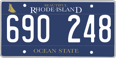 RI license plate 690248