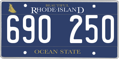 RI license plate 690250