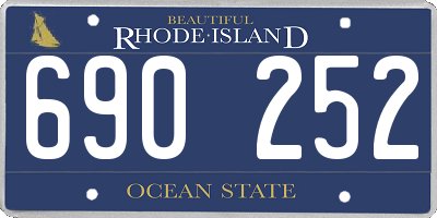 RI license plate 690252