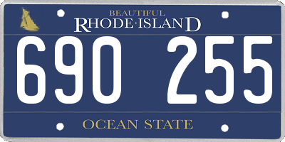 RI license plate 690255