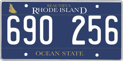 RI license plate 690256