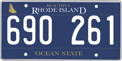 RI license plate 690261
