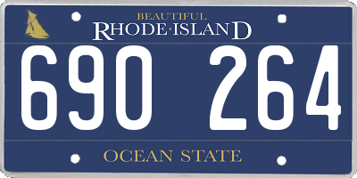 RI license plate 690264