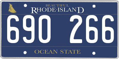 RI license plate 690266