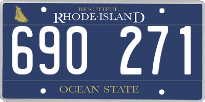RI license plate 690271