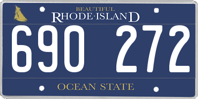 RI license plate 690272
