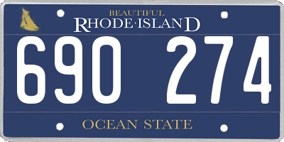 RI license plate 690274