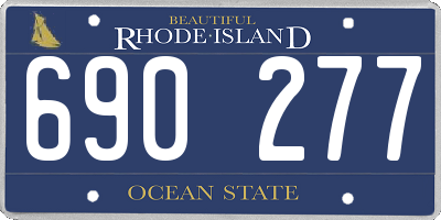 RI license plate 690277