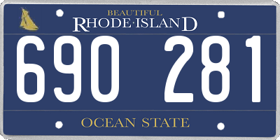 RI license plate 690281