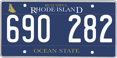 RI license plate 690282