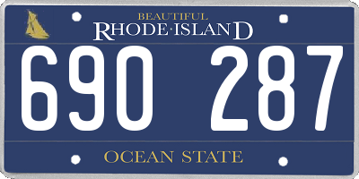 RI license plate 690287