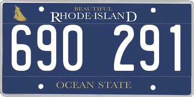 RI license plate 690291