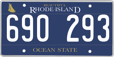 RI license plate 690293